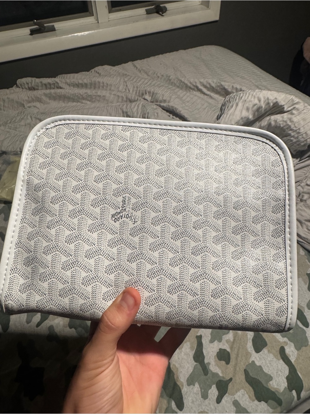 Goyard GM Jouvence Toiletry Pouch Coated Canvas